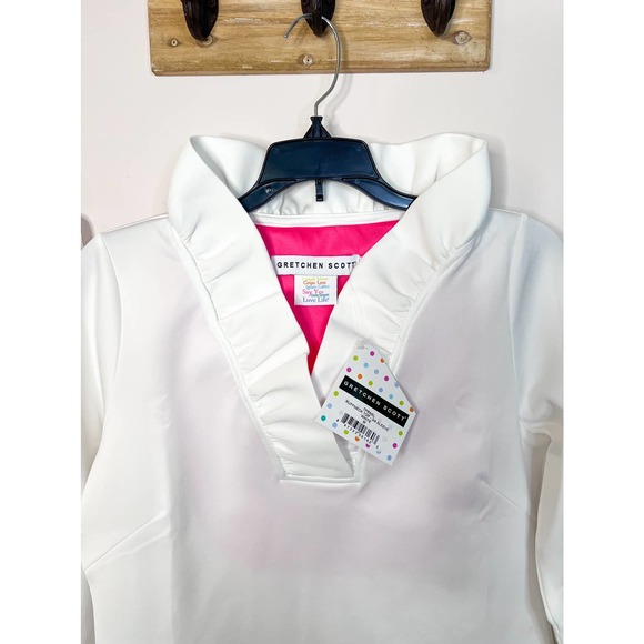 Gretchen Scott White Blouse NWT - Picture 4 of 6